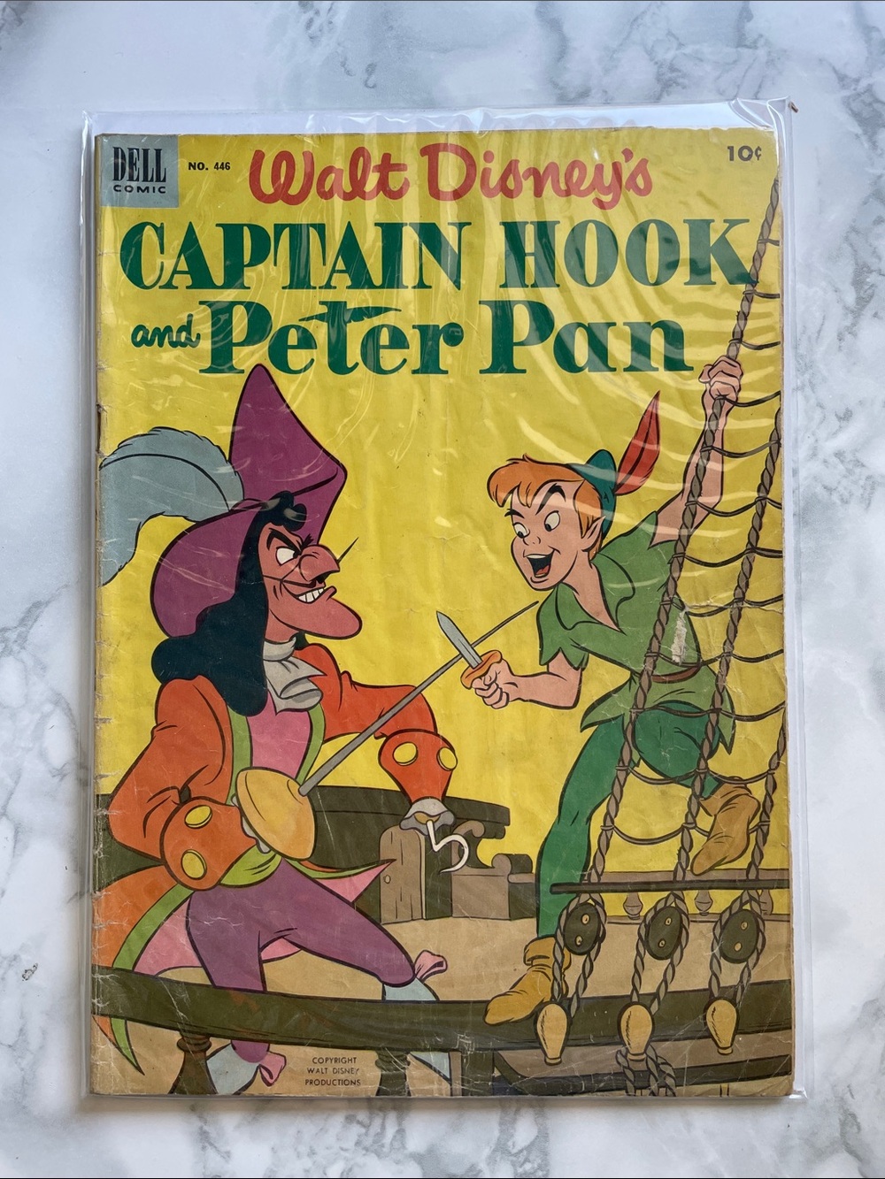 Dell Comics - Walt Disney’s Captain Hook & Peter Pan #446 1952